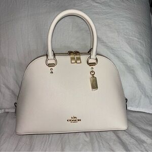 Coach white purse